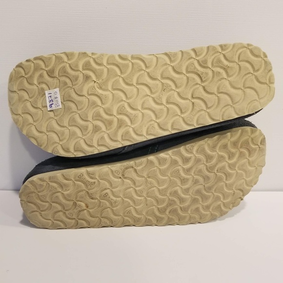 Birkenstock Birki's Mules Shoes Womens Size 9 Blue Suede Slip On Clog Lace Up - Picture 12 of 12